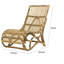 Chaise longue en rotin naturel Toomey