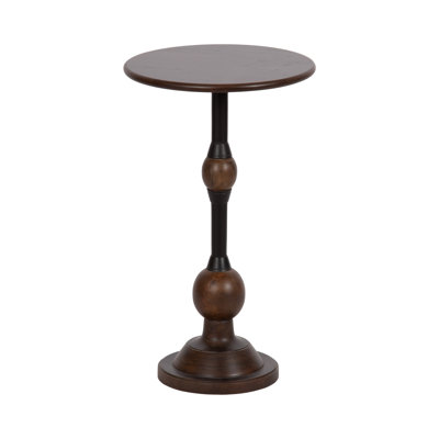 Vintage Wooden Round Side Table