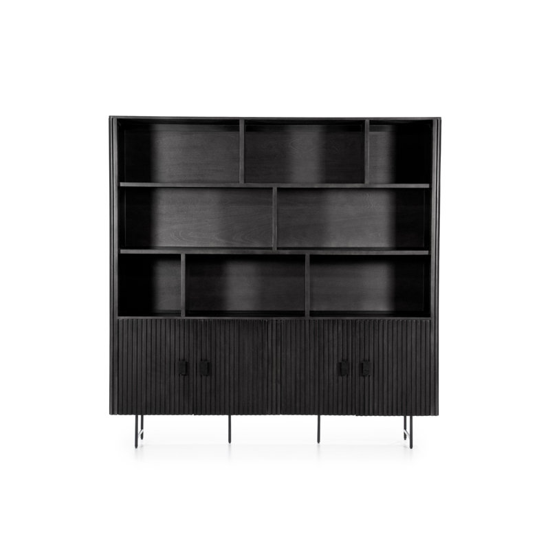 Cabinet Storage Bookcase, Black