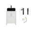 Ensemble de meuble-lavabo simple 24 "avec miroir-93645183