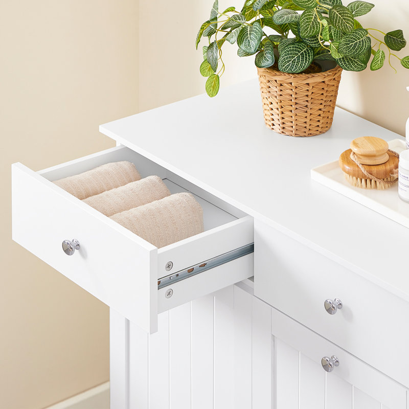 Trash Bin Cabinet MDF Kitchen Trash Can