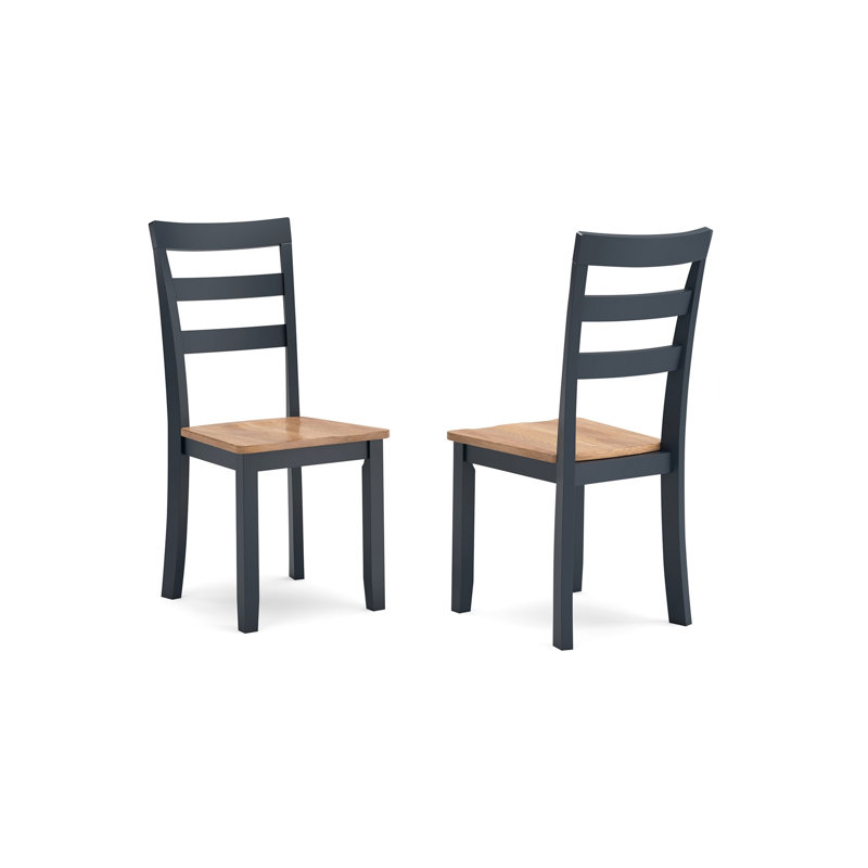Ensemble de 2 chaises d'appoint Gasy, Bleu