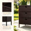 Porte-serviettes d'extérieur, 3 tiroirs, armoire de rangement en rotin