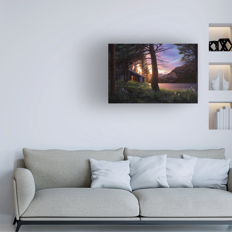 «Blissful Solitude» par Chuck Black - peinture sur toile tendue, H 16 po x l 24 po x P 2 po