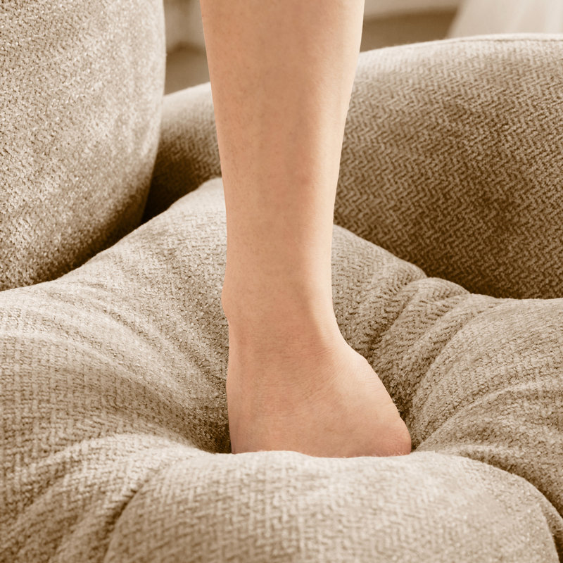 Chenille de chameau modulaire avec coussin, assise ergonomique, matériau à haute résilience et installation facile pour les espaces de vie.