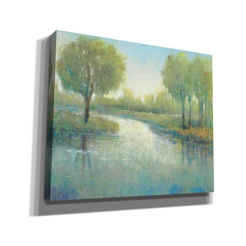 «Winding River II» par Timothy O 'Toole, art mural sur toile, H 20 po x l 24 po x P 0,75 po