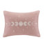 Ensemble de chambre en velours rose poudré pour lit double/queen, matelassage en losanges, comprenant une couette et une taie d'oreiller, lavable à la machine, coussin décoratif