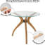 Base de table courbée moderne Mid Century