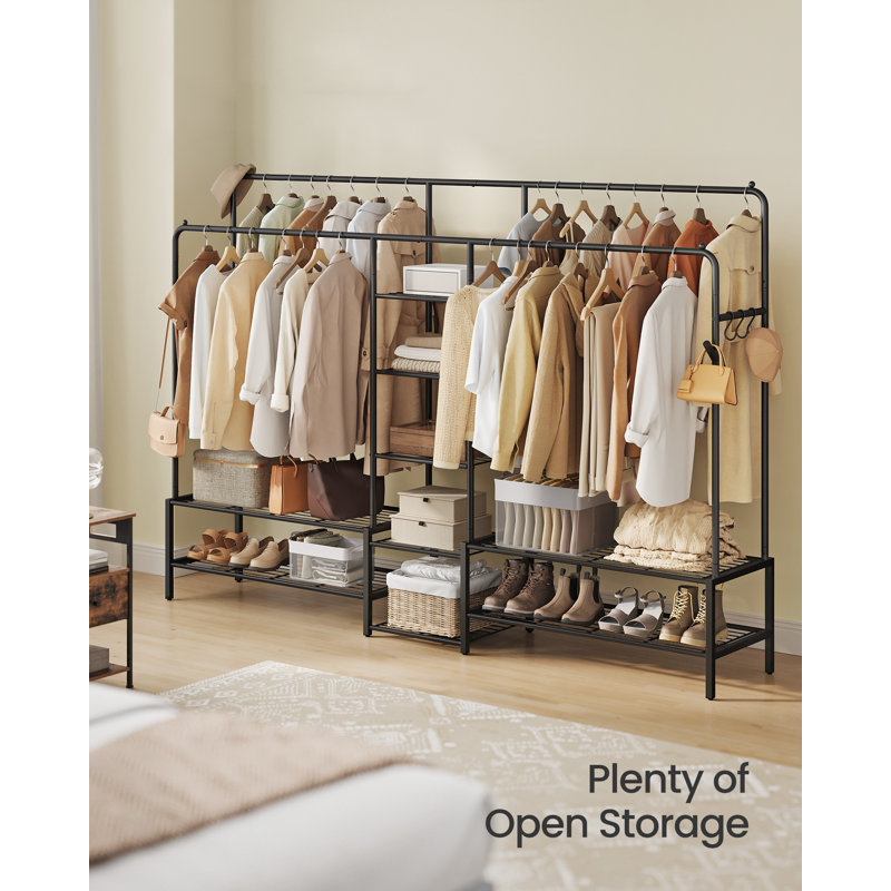 195 cm W Hall Tree with Shoe Storage