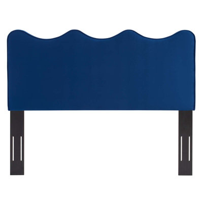 Velvet Upholstered Panel Headboard