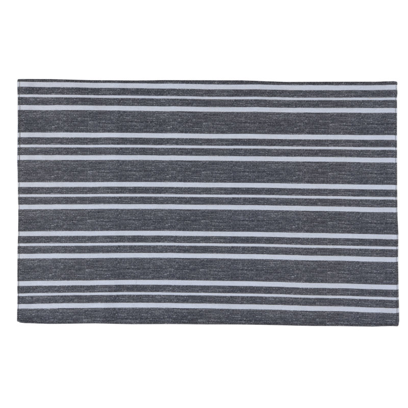 Fazaan Cotton Striped Rectangle Placemat