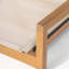 Ensemble de 2 chaises de salle à manger Belfast avec structure en bois d'acacia et assise en filet beige