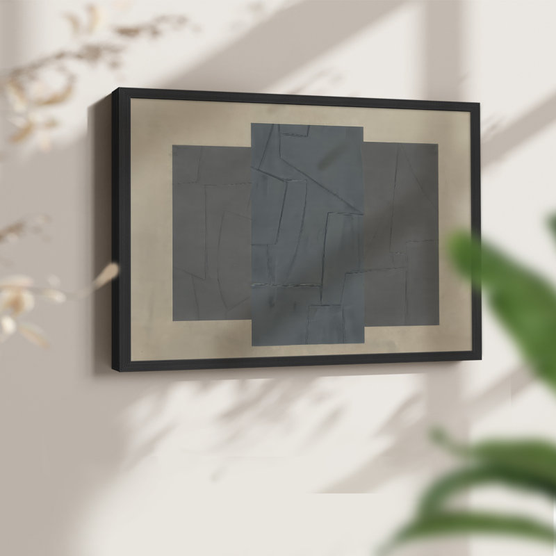 «Soft Slate II», reproduction encadrée, Noir, noir, noir, noir, H 16 po x l 20 po
