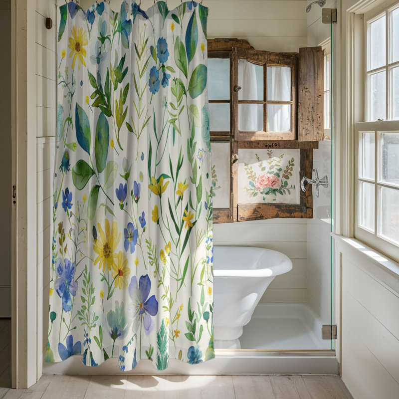 Spring Sweep - Rideau de douche Premium, H 74 po x l 71 po