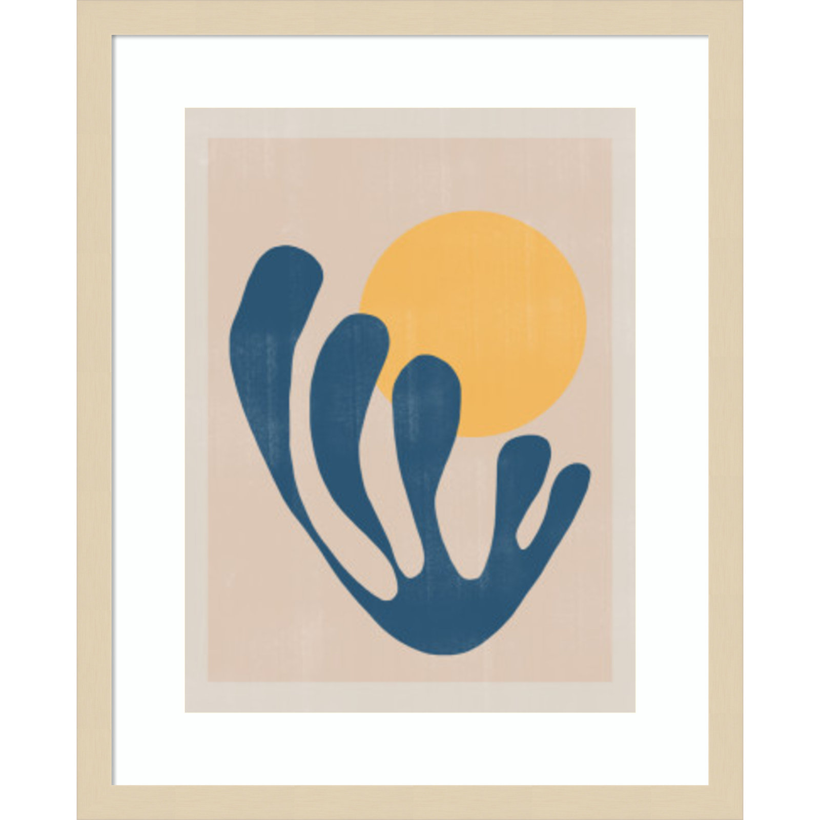 Giese "Modern Plant No. 1" Print, Brown , 21" H x 17" W