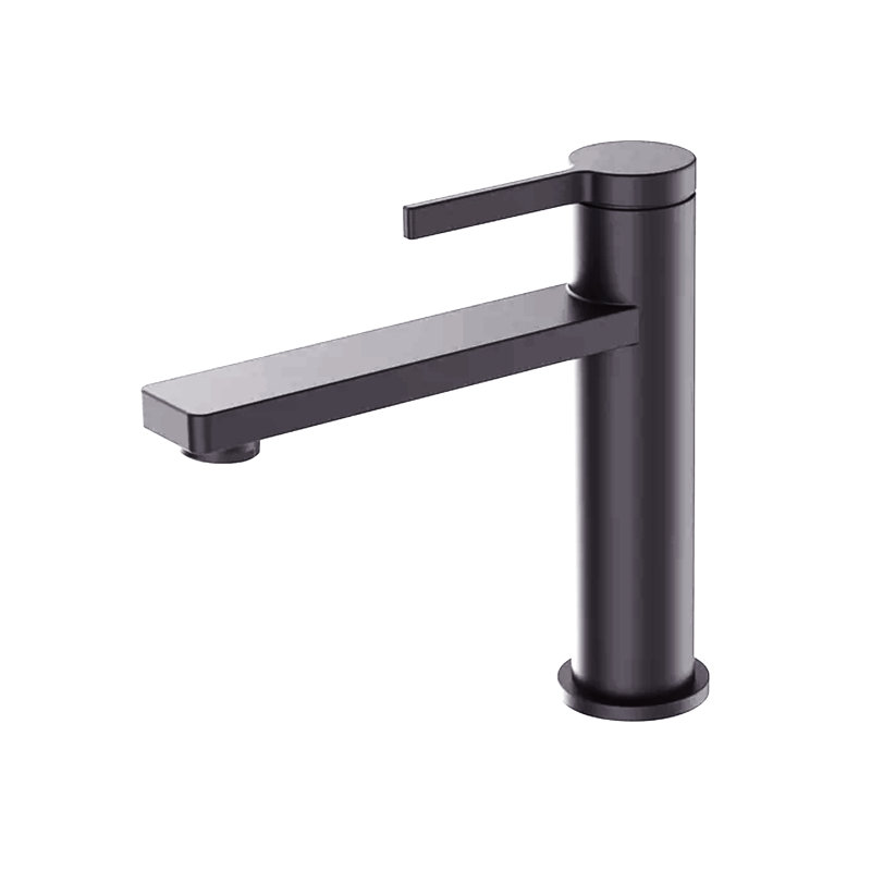 Robinet pour salle de bain à poignée simple, Gris pistolet