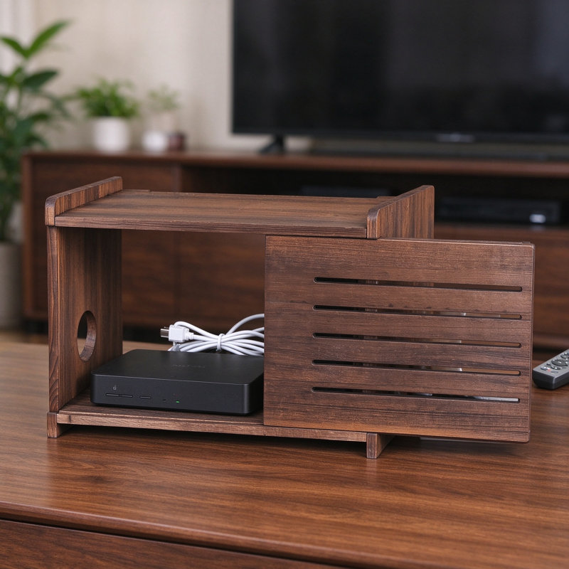 Solid Wood 9.8 " H Media Shelves