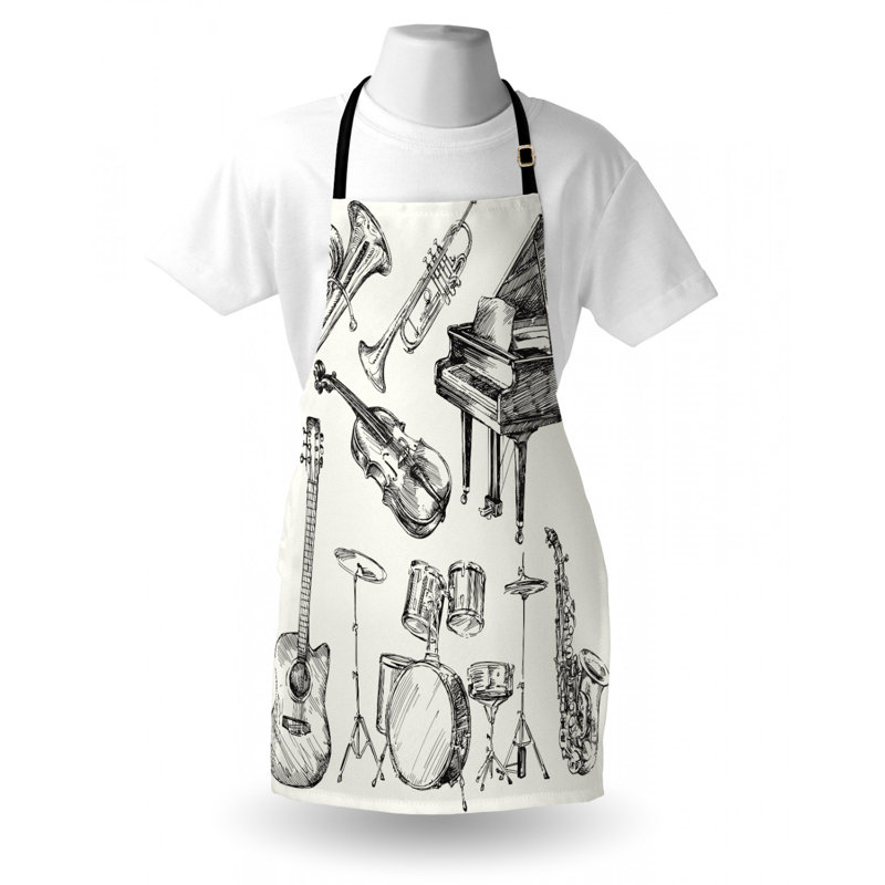 Tablier de musique jazz
