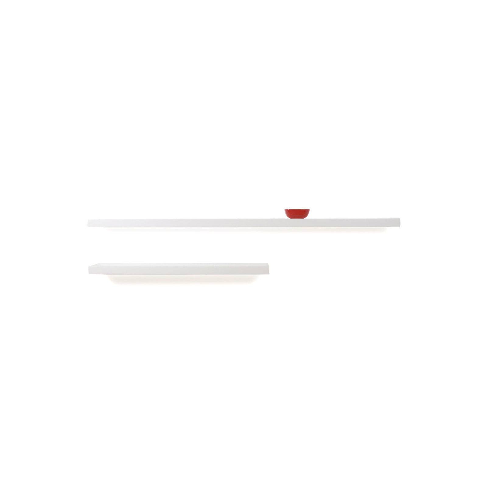 Sherice Floating Shelf, 1.97" H x 43.21" W x 10.24" D, White