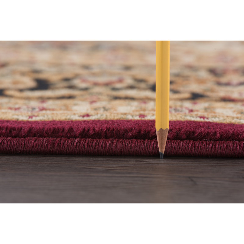 Tapis oriental rouge / beige Clarence, Rectangulaire 2 pi x 3 pi