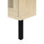 Meuble à chaussures moderne à 3 portes, rangement autoportant pour entrée, charge maximale de 20 kg, résistant aux UV, finition délicate, 2 compartiments/niveau, poignée noire, base en métal mat, antidérapant, facile à assembler.