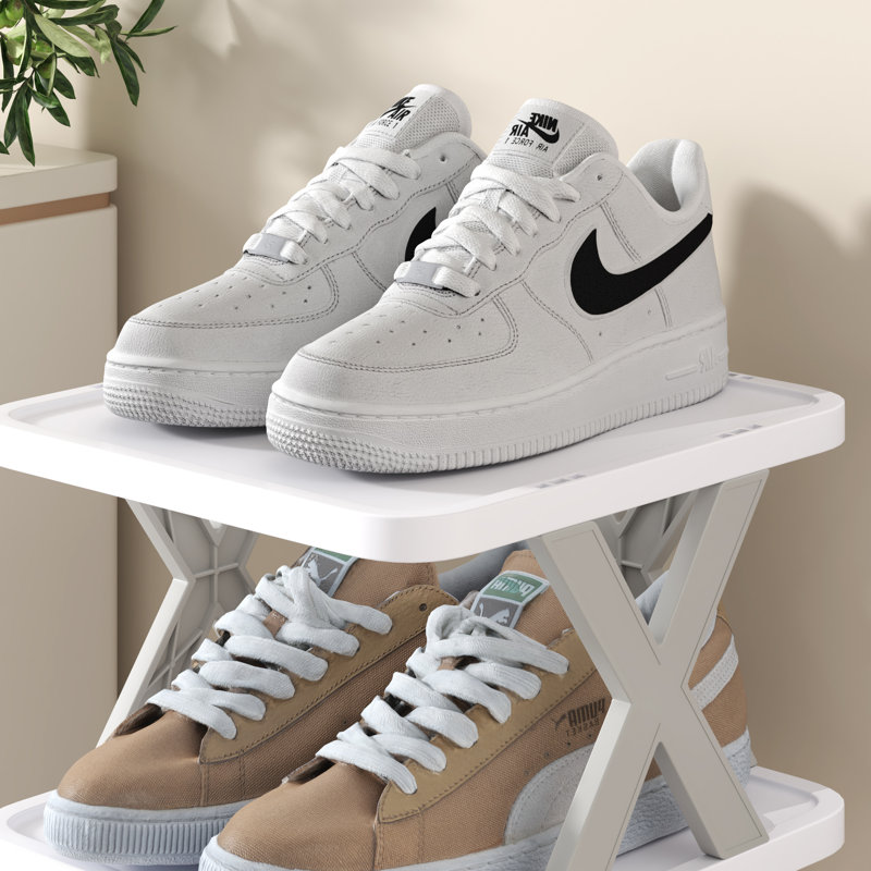 Étagère à chaussures à 6 niveaux pliable en forme de X pour économiser de l'espace, 6