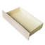 Lit de jour simple avec deux tiroirs en beige - Maximisez votre espace de rangement et de style.