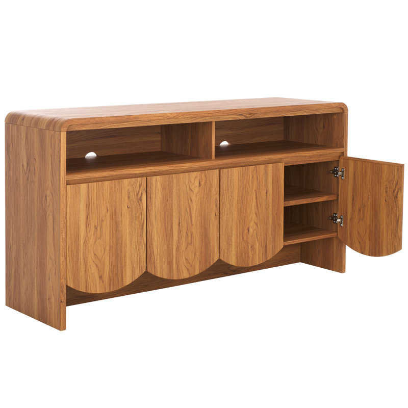 Ikeem 60.7'' W 4-Door 2-Shelf Sideboard, Oak