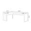 Bureau rectangulaire à 3 tiroirs en bois massif brun noisette-1323818918-1323818922