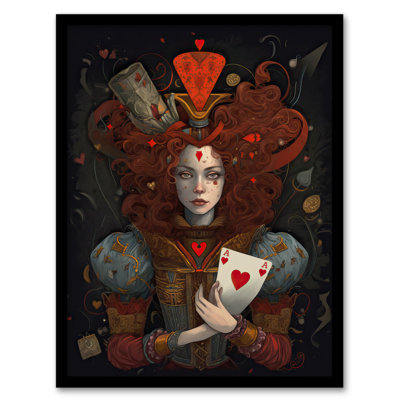 Alarnah Alice In Wonderland Queen Of Hes Whimsical Magical - Single Picture Frame Print