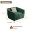 Fauteuil rembourré en velours avec pieds en métal-2038138723
