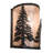 Rustic Lodge Bronze Flush Mounted Sconce