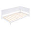 Lit de jour simple en bois / blanc - Design classique pour le confort de la chambre à coucher et le lit à accoudoirs-502315627-502315621