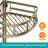 Corner Shower Caddy Tension Pole, 4-Tier, (Matte Gold)-1568591693