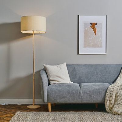 159cm Natural Traditional Floor Lamp