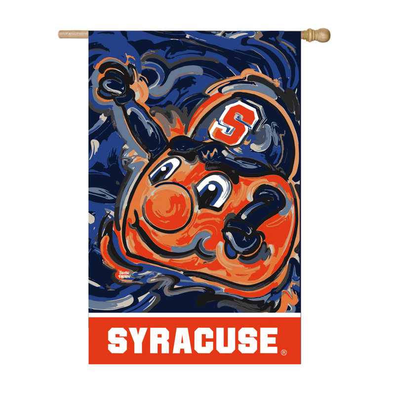 Drapeau de jardin en polyester 28 po x 13 po NCAA, Université Syracuse
