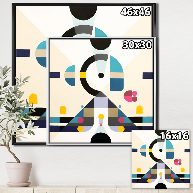 «Open Minded», reproduction sur toile, H 30 po x l 30 po x P 1 po, Toile encadrée flottée blanche