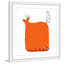Baleine orange - reproduction de cadre photo-21728306