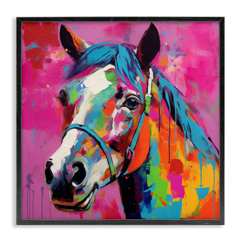 Art moderne de giclée noire encadrée par Irena Orlov, Giclée encadrée noir minuit, H 17 po x l 17 po