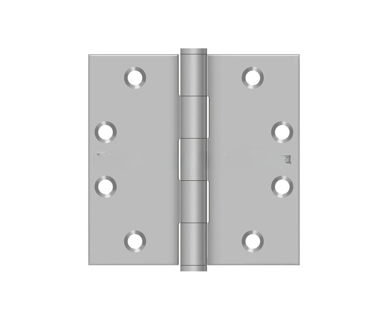 Paire d'acier inoxydable satiné à charnière carrée 4-1 / 2 "x 4-1 / 2" Deltana SS45U32D