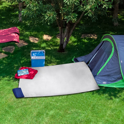  Insulation Mat Made Of Aluminium Foil Heat-Insulating Insulated Blanket Ultralight Double-Sided Aluminium Sleeping Mat Foldable Tent Mat Sleeping Mat 200x150cm
