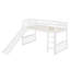 Lit mezzanine simple avec glissoire et échelle