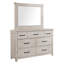 Commode double 7 tiroirs avec miroir Zaniaya