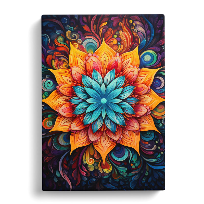 Mandala Expressionism Art - Wrapped Canvas, 50cm H x 35cm W x 3cm D