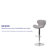 Arkport Swivel Upholstered Adjustable Height Counter Stool with Metal Frame-20132233