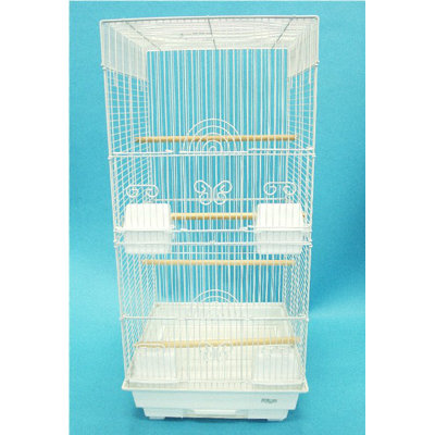 Cage à oiseaux haut 4 perchoir square