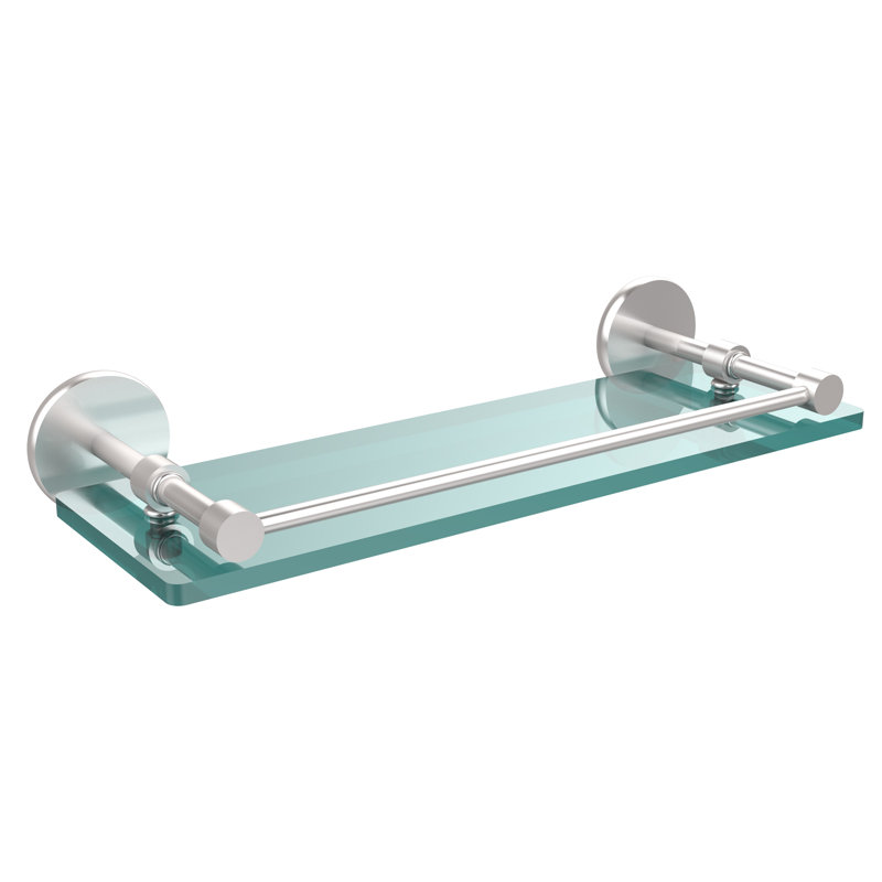 Dalston Bracket Shelf, Satin Chrome, 3" H x 16" W x 5" D