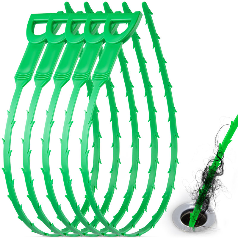 Simple Craft 20-Inch Plumbing Snake Drain Clog Remover, Green
