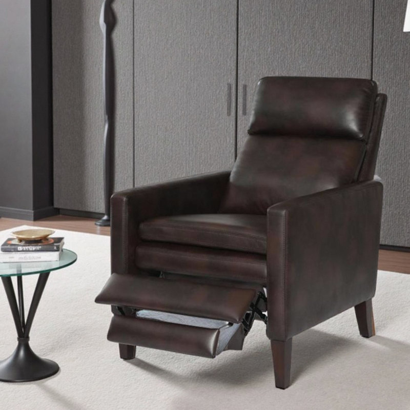 Fauteuil inclinable par pression Vaughn CloudSoft: moelleux en similicuir confortable et inclinable