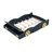 Race Car-Shaped Full Size Bed With Storage - Dark Blue + Yellow Robust Construction For Bedroom Use Car Platform & Use, Comfort And-410978755-410978753